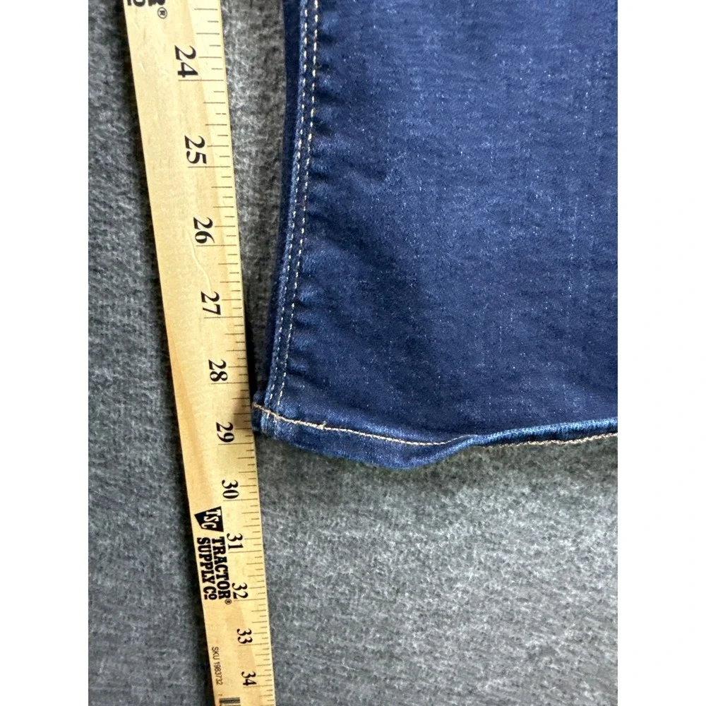 American Eagle Hi-Rise Artist Flare Jeans Dark Wash Double Button‎ Size 4 Short